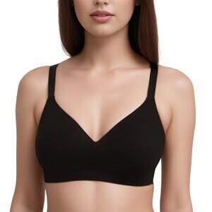 SMOOTHEZ by Aerie Padded Bralette True Black NWT XS Adjustable Straps Stretch